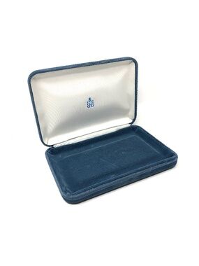Birks vintage blue velvet jewelry box / presentation case
